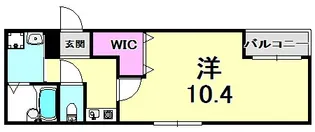 フジパレス西宮ノース【2階】の間取り