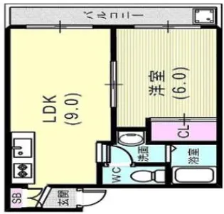 コートアベニュー【2階】の間取り