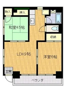 青風ハイツ【8階】の間取り