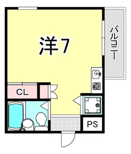 ロイヤルメゾン塚口Ⅷ【4階】の間取り