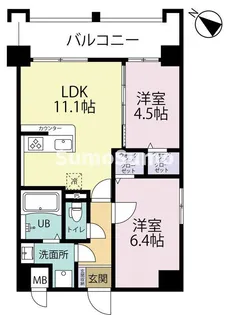 エルグランド吉塚【2階】の間取り