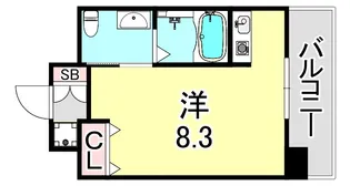 ダイドーメゾン阪神西宮【5階】の間取り