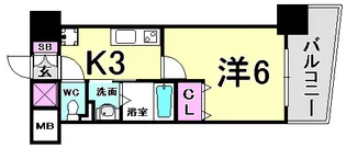 グルーブ神戸ハーバーアリーナ【8階】の間取り