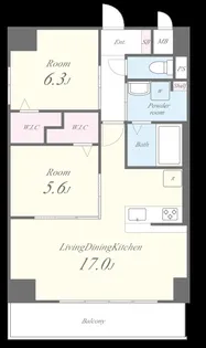博多グランドレジデンス【3階】の間取り