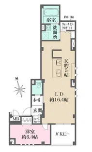 アストロ上本町【2階】の間取り