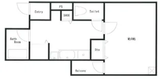 S-FORT神戸三宮北【2階】の間取り