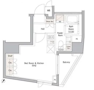 NJK MARQUIS OMOTESANDO【12階】の間取り