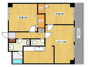 デュコムワイズ【3階】の間取り