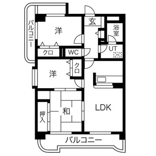 ヴェルデ空港前I【5階】の間取り