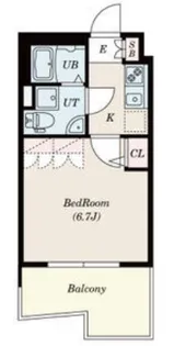 エスグランデ難波サウス【10階】の間取り