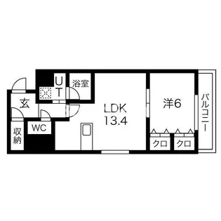 S‐RESIDENCE学園坂【3階】の間取り