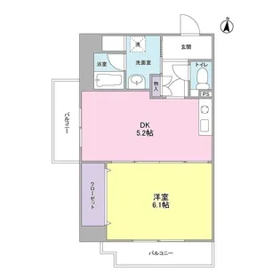 パルステージ武庫之荘【4階】の間取り