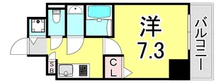 レジデンス神戸レガーロ【5階】の間取り