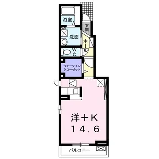 メゾン離宮前Ⅱ【1階】の間取り