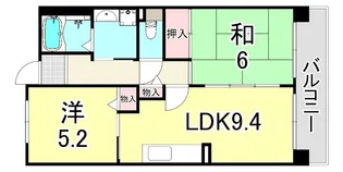 URパークタウン西武庫 12号棟【5階】の間取り