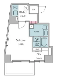 レジディア恵比寿【2階】の間取り