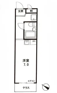 セブンスターハイツ代々木Ⅱ【1階】の間取り
