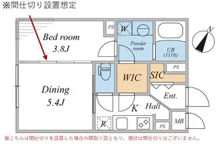 LEGALAND三軒茶屋South【4階】の間取り