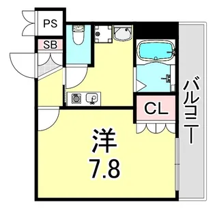 テイエスビル須磨【4階】の間取り