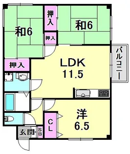 カーサ楠III【3階】の間取り