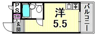 モンセリーチェ甲東園【3階】の間取り