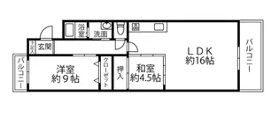 メゾンローズ塚口【2階】の間取り