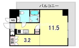 エス・キュート尼崎Ⅱ【13階】の間取り
