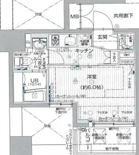 エスリード阿波座ノースプレイス【3階】の間取り