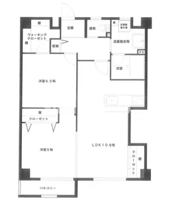 オリエンタル大濠【6階】の間取り