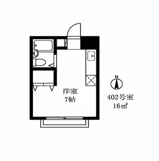 カメリア祐天寺【4階】の間取り