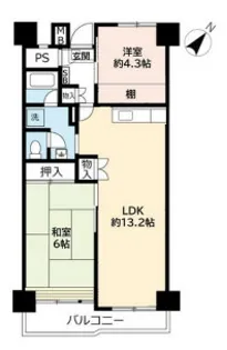 UR武庫川 4号棟【11階】の間取り