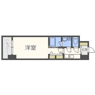 セイル淀屋橋【13階】の間取り