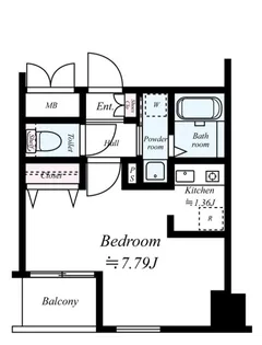 ダイドーメゾン大阪本町EAST【4階】の間取り