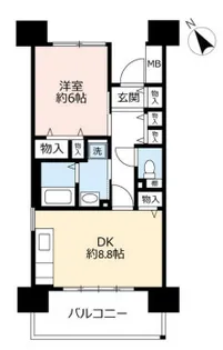 UR浜甲子園なぎさ街 31号棟【5階】の間取り