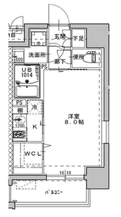 ミラージュパレス南堀江【4階】の間取り