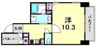 アクア西宮本町【3階】の間取り