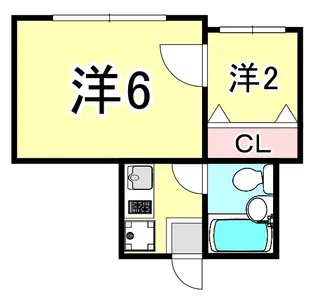 ベル今津【2階】の間取り