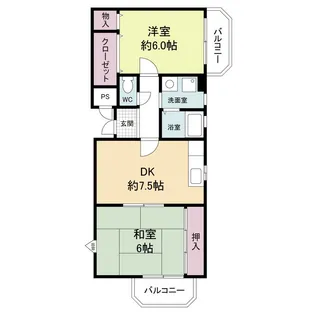 エスポワール武庫之荘北V【2階】の間取り