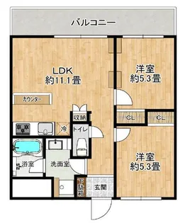 マルシンハイツ【2階】の間取り