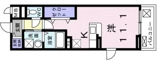 ROOMs六甲【2階】の間取り