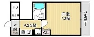 アスライフ湊川公園【2階】の間取り