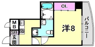 セレニテ甲子園I【2階】の間取り