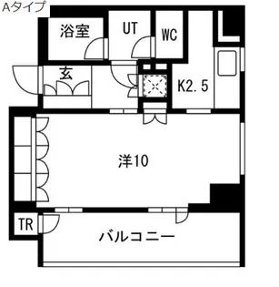 ヴァンデュールアッシュ南船場【7階】の間取り