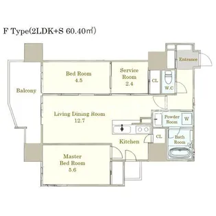 ONE PASEO【4階】の間取り