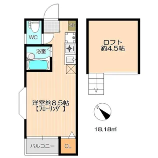 サンシティー諸岡【2階】の間取り