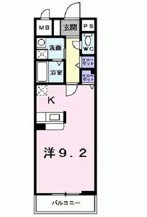 ジュネス里中【1階】の間取り