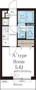 リブリ・リヴェール御影【1階】の間取り