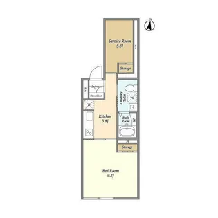 SOLASIAresidence都立大学【1階】の間取り