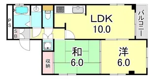 ラメール岡田【2階】の間取り