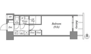 スプランディッド淀屋橋DUE【7階】の間取り